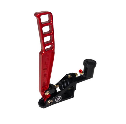 Nameless Performance Hydraulic Handbrake - Short (13") Raw CNC Aluminum/Black/Red/Gold Handle