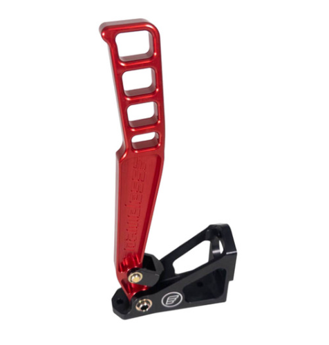 Nameless Performance Hydraulic Handbrake - Short (13") Raw CNC Aluminum/Black/Red/Gold Handle
