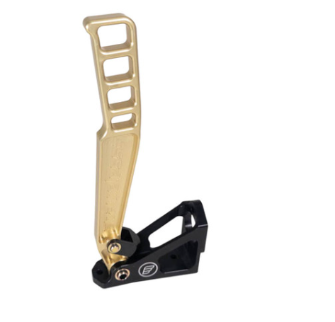 Nameless Performance Hydraulic Handbrake - Short (13") Raw CNC Aluminum/Black/Red/Gold Handle