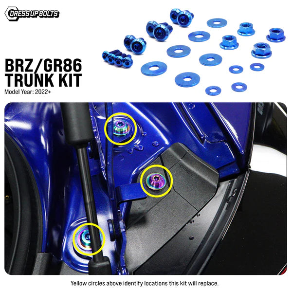 Titanium Hardware Trunk Kit - Toyota GR86/Subaru BRZ (2022+)