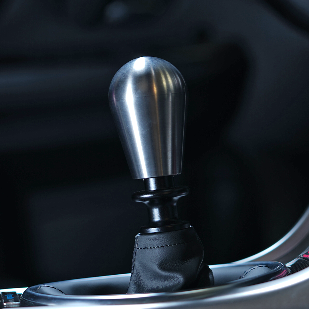 Billetworkz Automatic Shifter - Titanium Brushed - Fits Subaru CVT: WRX (15–21), Crosstrek (13–23), Forester (14–18), Impreza (12–23), Legacy/Outback (10–14)