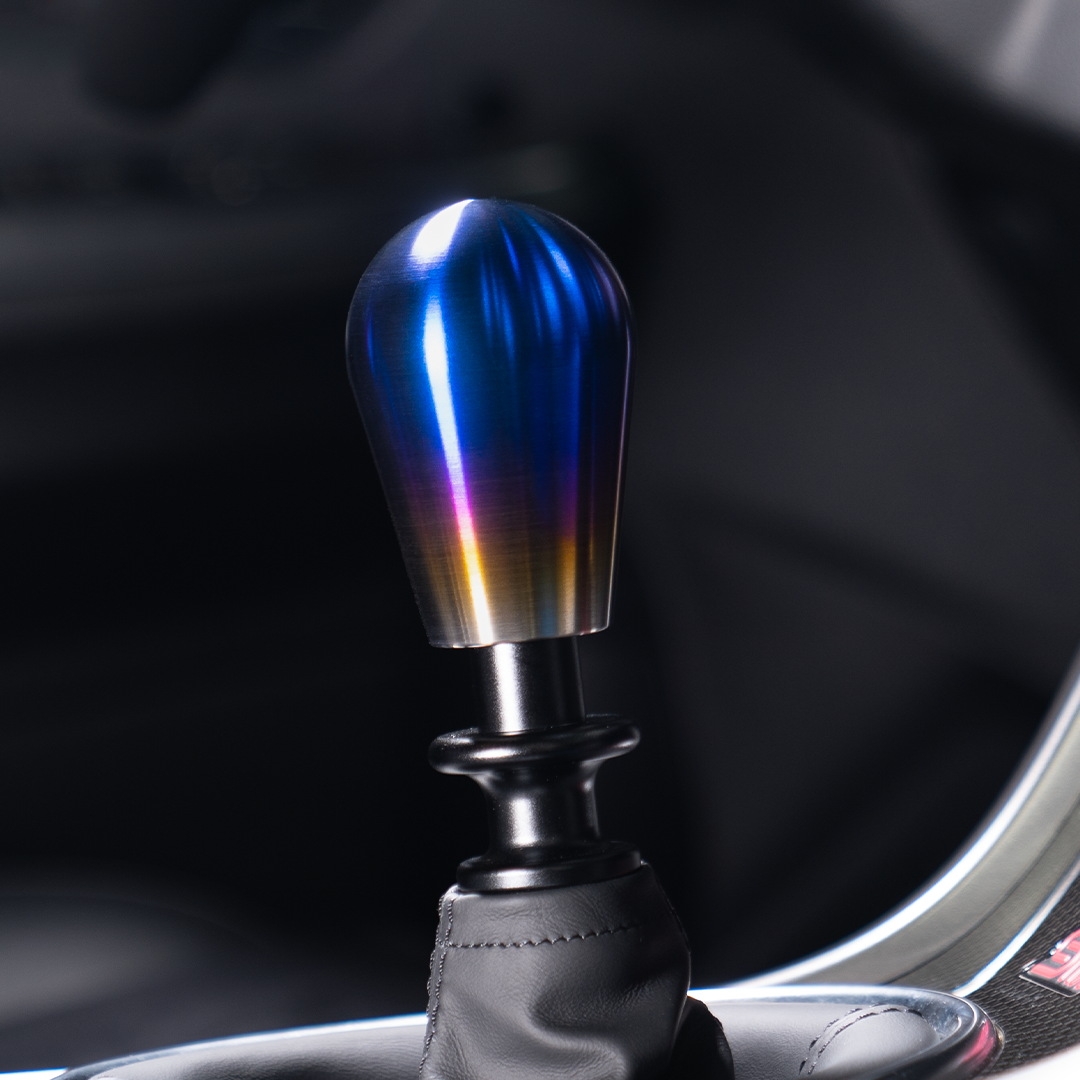 Billetworkz Automatic Shifter - Titanium Torched - Fits Subaru CVT: WRX (15–21), Crosstrek (13–23), Forester (14–18), Impreza (12–23), Legacy/Outback (10–14)