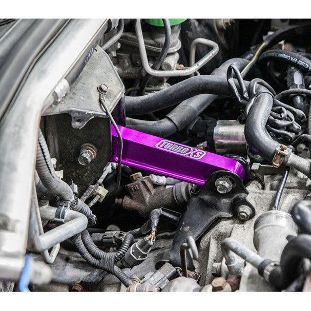 Turbo XS Pitch Stop Mount Purple Subaru WRX 2002-2025 / STI 2004-2021 | WS-PSM-PUR