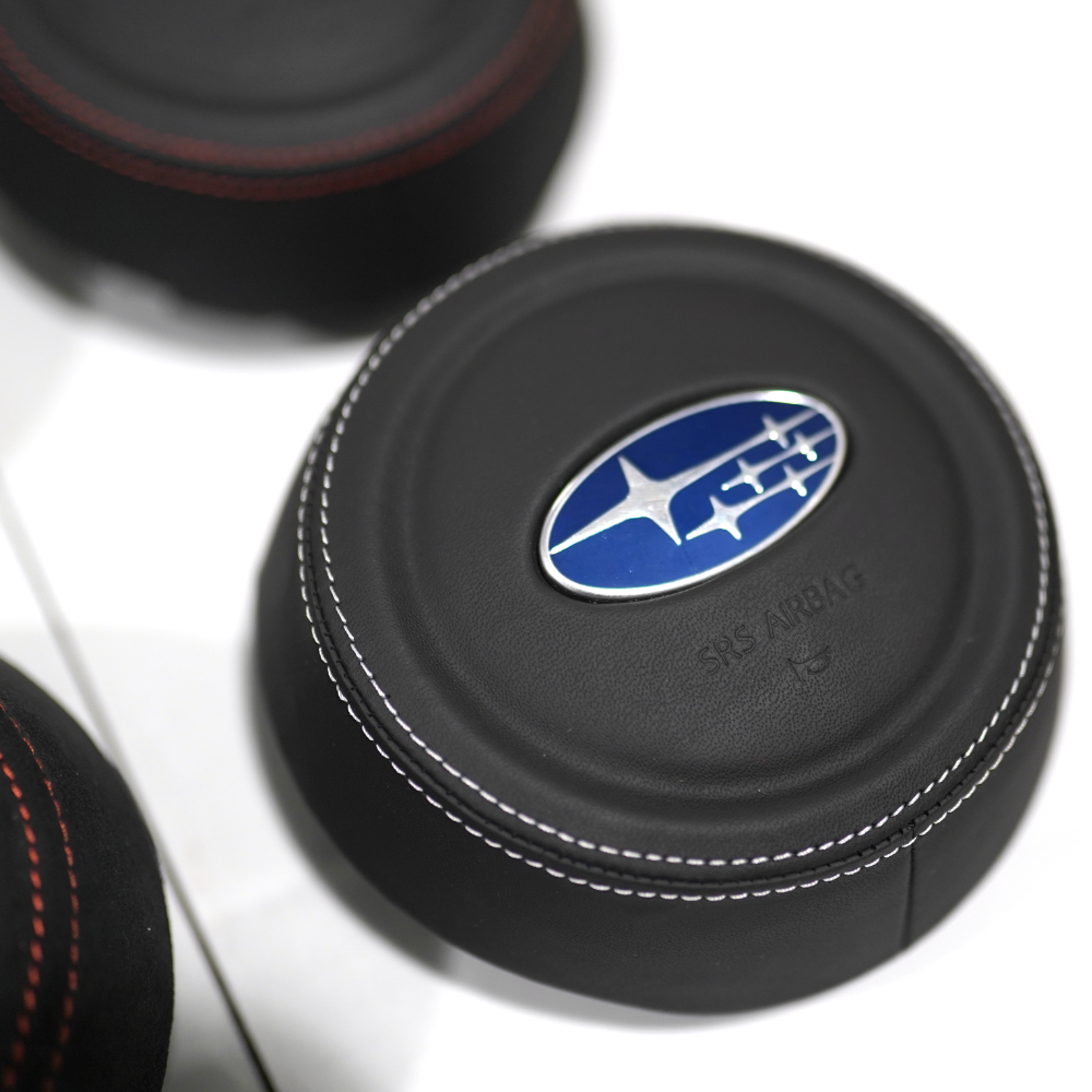 JDMuscle 22-25 WRX Airbag Cover - Leather / Alcantara