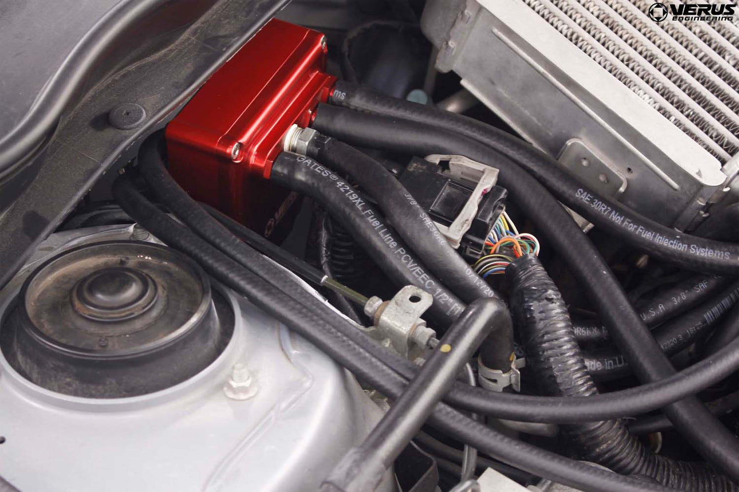 Verus Engineering Air Oil Separator (AOS) Red 08-14 WRX / STI | A0259A-RED