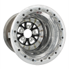Weld V-Series 15x12/5x4.75/3 BS/3.18 HB - Black Center - Polished Shell - Polished SBL MT Wheel