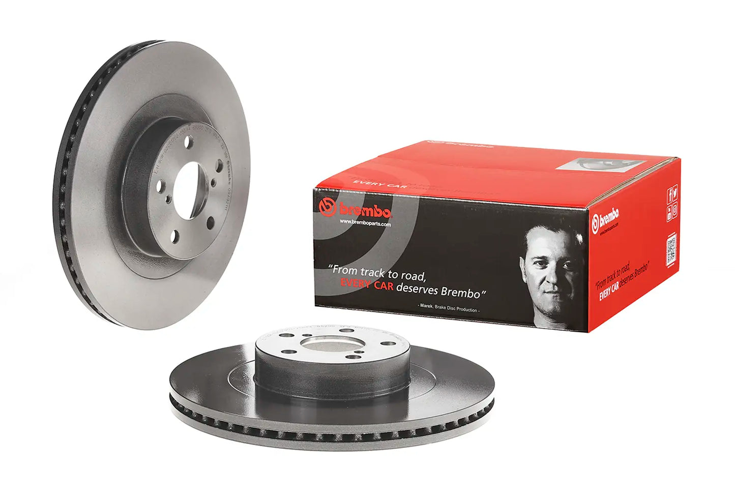 Brembo 13-16 Scion FR-S/04-06 Subaru Baja/13-18 BRZ Front Premium UV Coated OE Equivalent Rotor