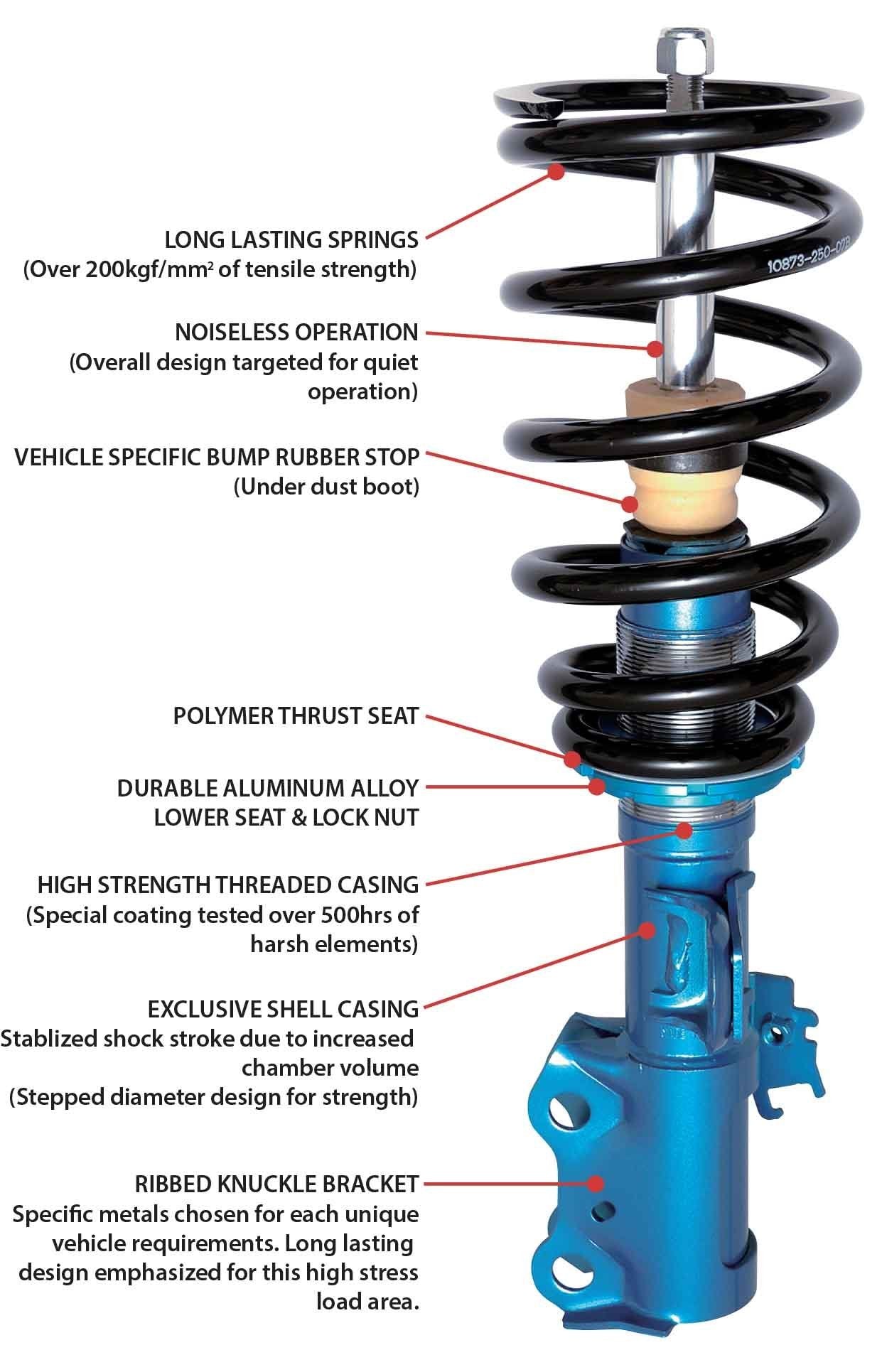 Cusco Street Zero Coilovers | 2013-2022 Subaru BRZ/Scion FR-S/Toyota GR86/86 (966 61P CN)