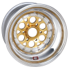 Weld Magnum Sprint 15x18 / 42-Spline / 5 BS - Gold Center - Polished Shell - Non-BL Wheel