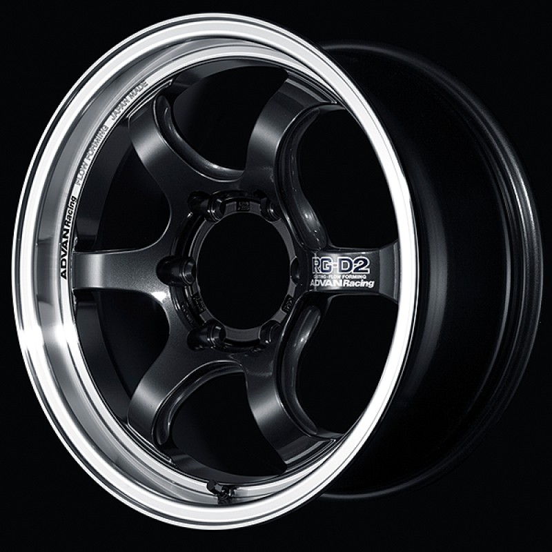 Advan RG-D2 for Truck 17x8.0 / +20 Offset / 6x139.7 / 112mm Bore / Machining and Black Gunmetallic