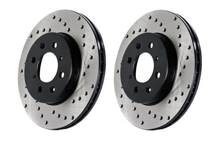 StopTech Drilled Sport Rear Brake Rotor 22+ BRZ/GR86 & 13+ FR-S/BRZ/86