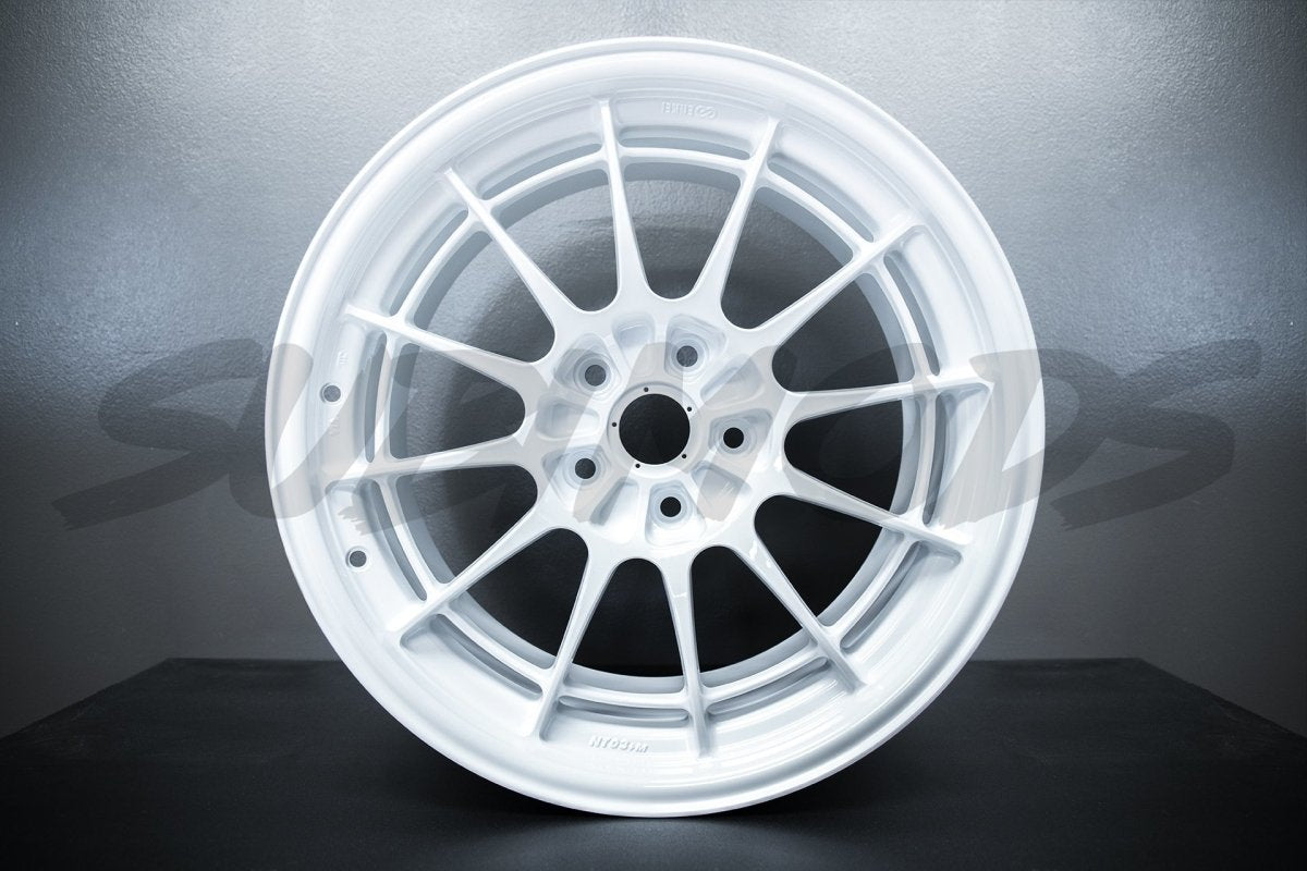 Enkei NT03+M Vanquish White 18x9.5 5x100 40mm Offset - 365-895-8040WP - Subimods.com