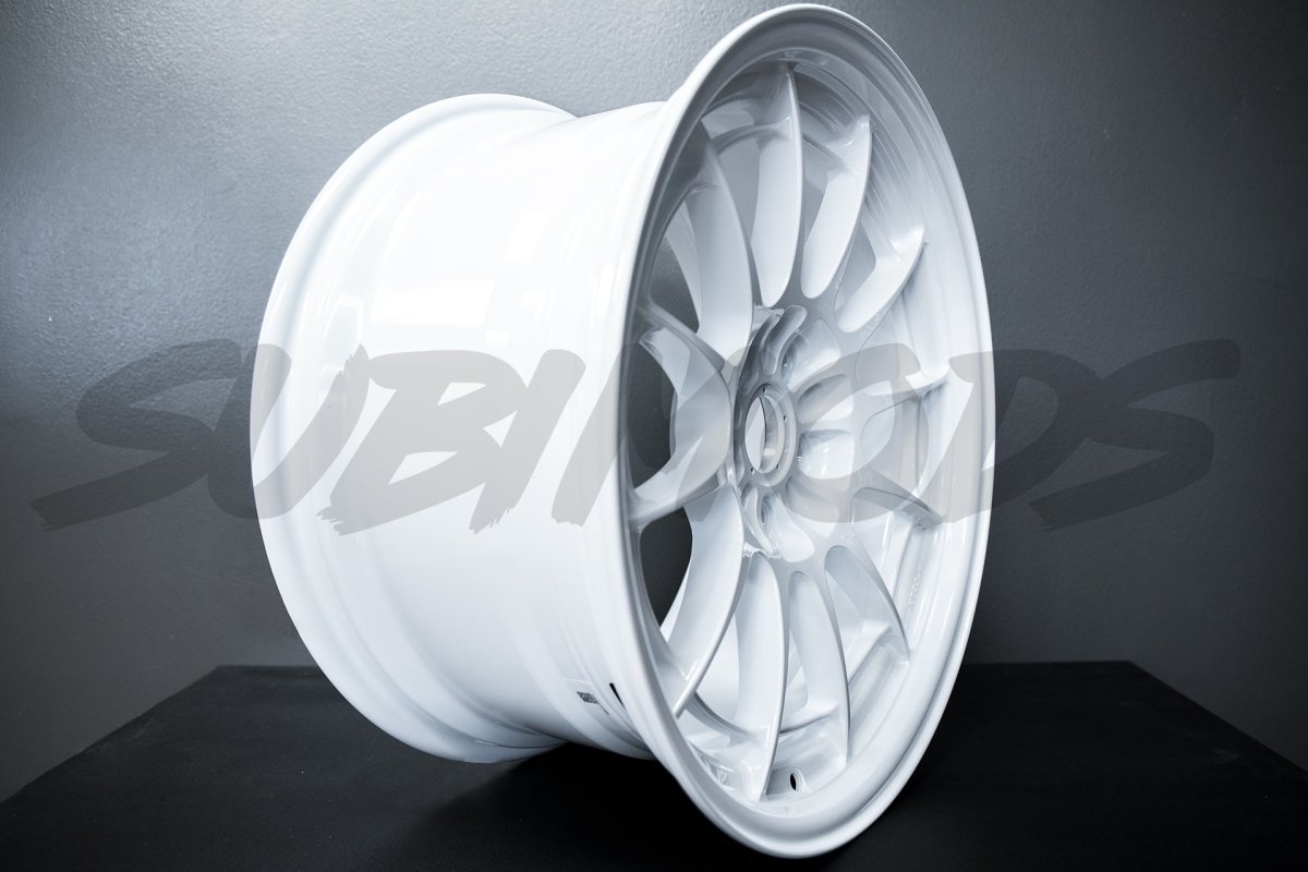 Enkei NT03+M Vanquish White 18x9.5 5x100 40mm Offset - 365-895-8040WP - Subimods.com