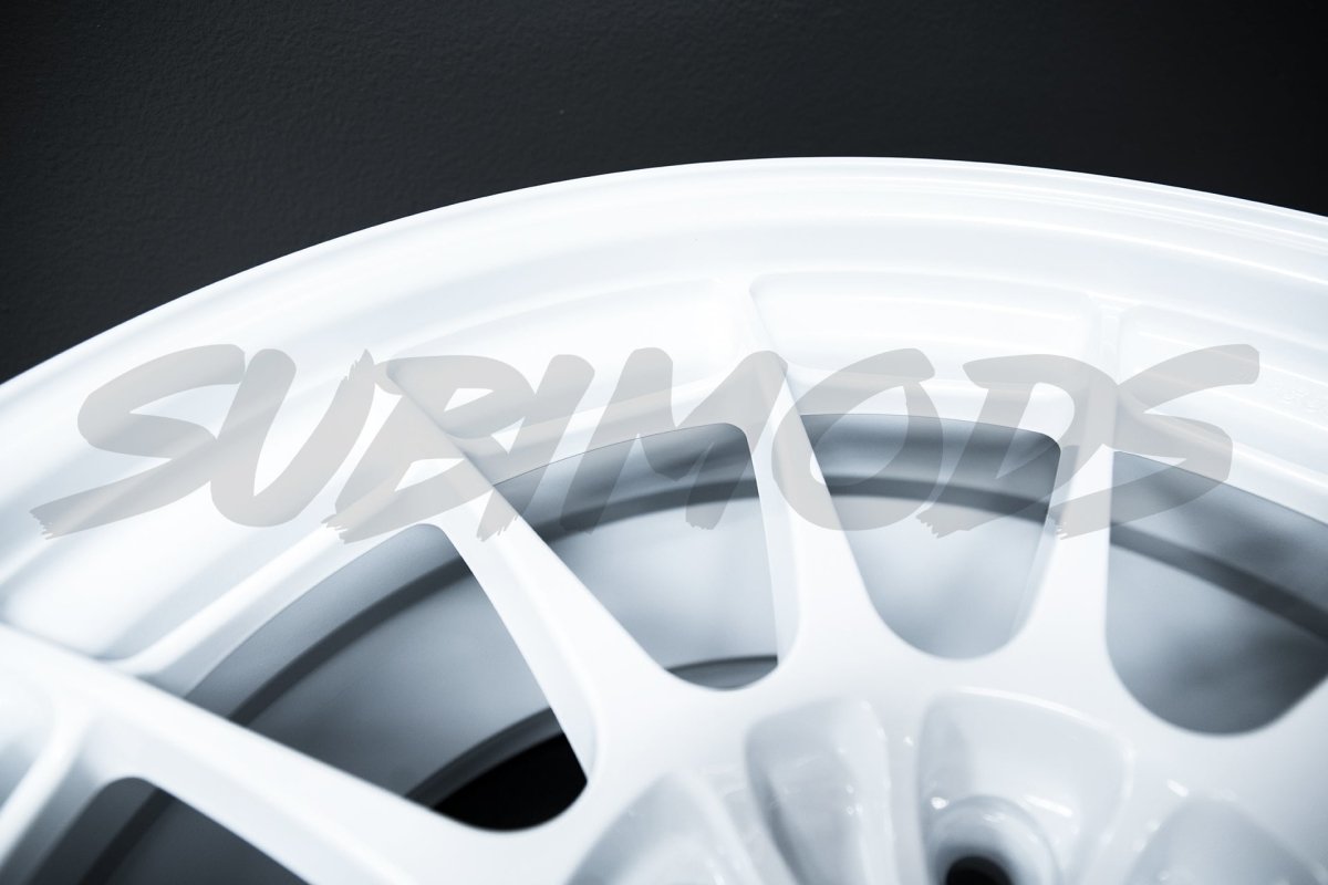 Enkei NT03+M Vanquish White 18x9.5 5x100 40mm Offset - 365-895-8040WP - Subimods.com