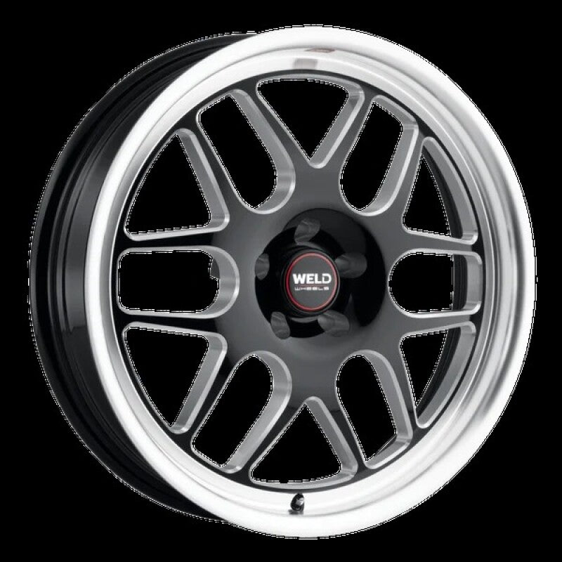 Weld Solana Drag 15x10 / 6x139.7 BP / ET38 / 6.99in BS / 106.1 Dia - Gloss Black Milled Wheel