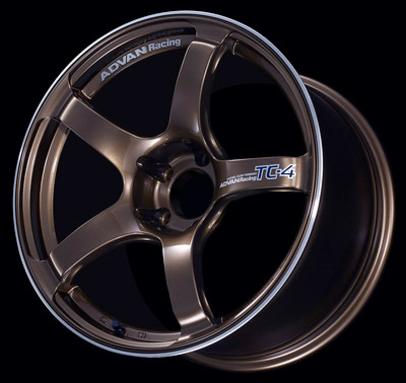Advan TC4 17x8.0 +35 4x100 Umber Bronze Metallic and Ring Wheel