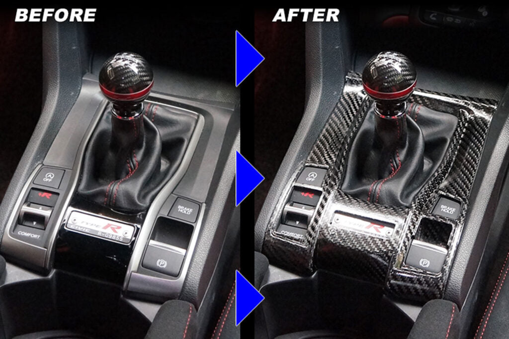 Revel 2022 GR86/BRZ GT Dry Carbon Shifter Panel Cover - 1 Piece | 1TR4GT0CS04