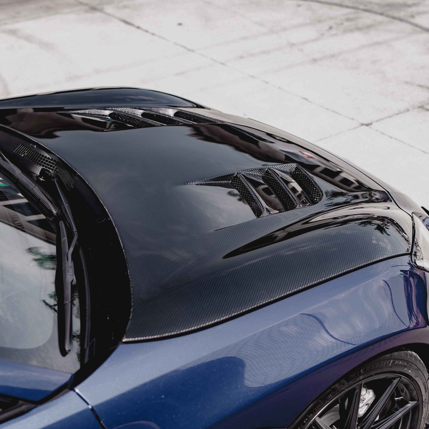 TS-style carbon fiber hood for 2022-2024 Toyota GR86/ Subaru BRZ