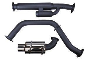 HKS 13-22 BRZ / 13-16 FRS / 17-21 GT86 / 2022 GR86 Hi-Power Single Exit Racing Catback w/ Burnt tip | 32016-BT002