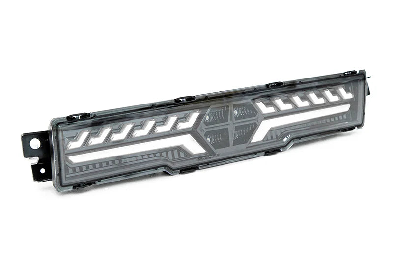 OLM V2 F1 Rear Fog Light (Smoke Lens, Black Base, White Bar) - 2022 BRZ / GR86