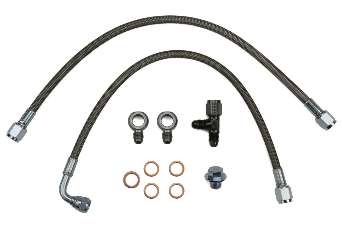 IAG Performance Garrett GT Series Turbo Oil Feed & AVCS Line 2006 - 2014 WRX / 2004 - 2021 STI / 2005 - 2009 Legacy GT / 2004 - 2008 Forester XT - IAG-ENG-2072 - Subimods.com