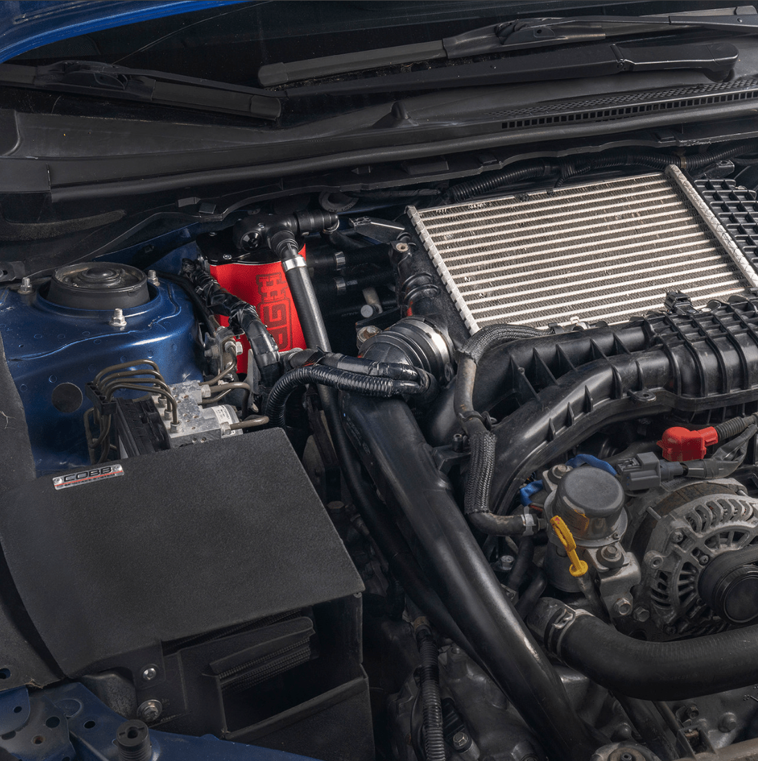 IAG Performance V3 Street Series Air / Oil Separator (AOS) Wrinkle Red 2015 - 2021 WRX / 2014 - 2018 Forester XT - IAG - ENG - 7187RD - Subimods.com