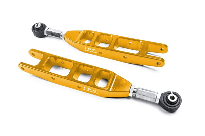 ISC 08-25 WRX / 08-21 STI / 09-13 FXT / 13-22 BRZ V3 Gold Rear Adjustable Control Arms | S012CA-V3