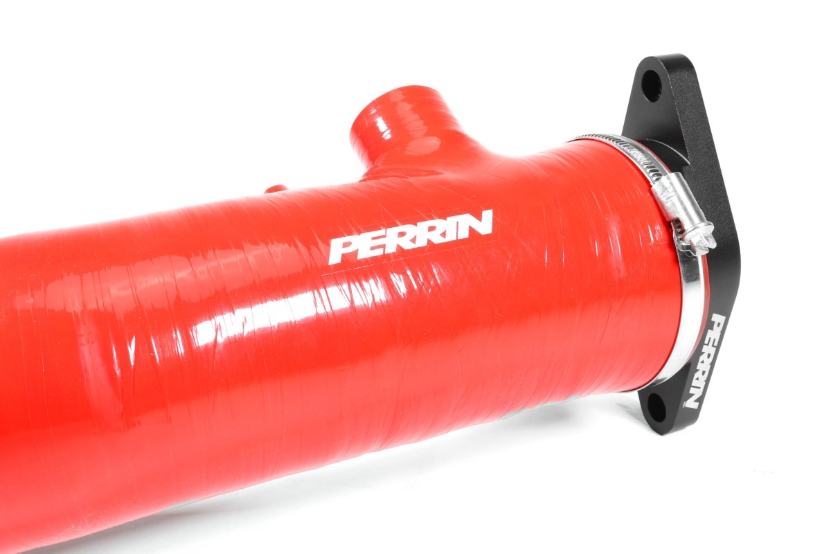 Perrin Turbo Inlet Hose w/ Nozzle Red Version 1 Fitment 2022-2024 WRX - PSP-INT-425RD - Subimods.com