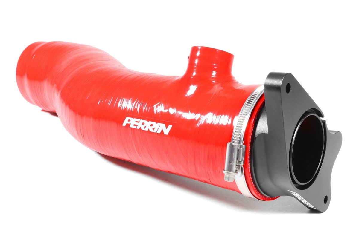 Perrin Turbo Inlet Hose w/ Nozzle Red Version 1 Fitment 2022-2024 WRX - PSP-INT-425RD - Subimods.com
