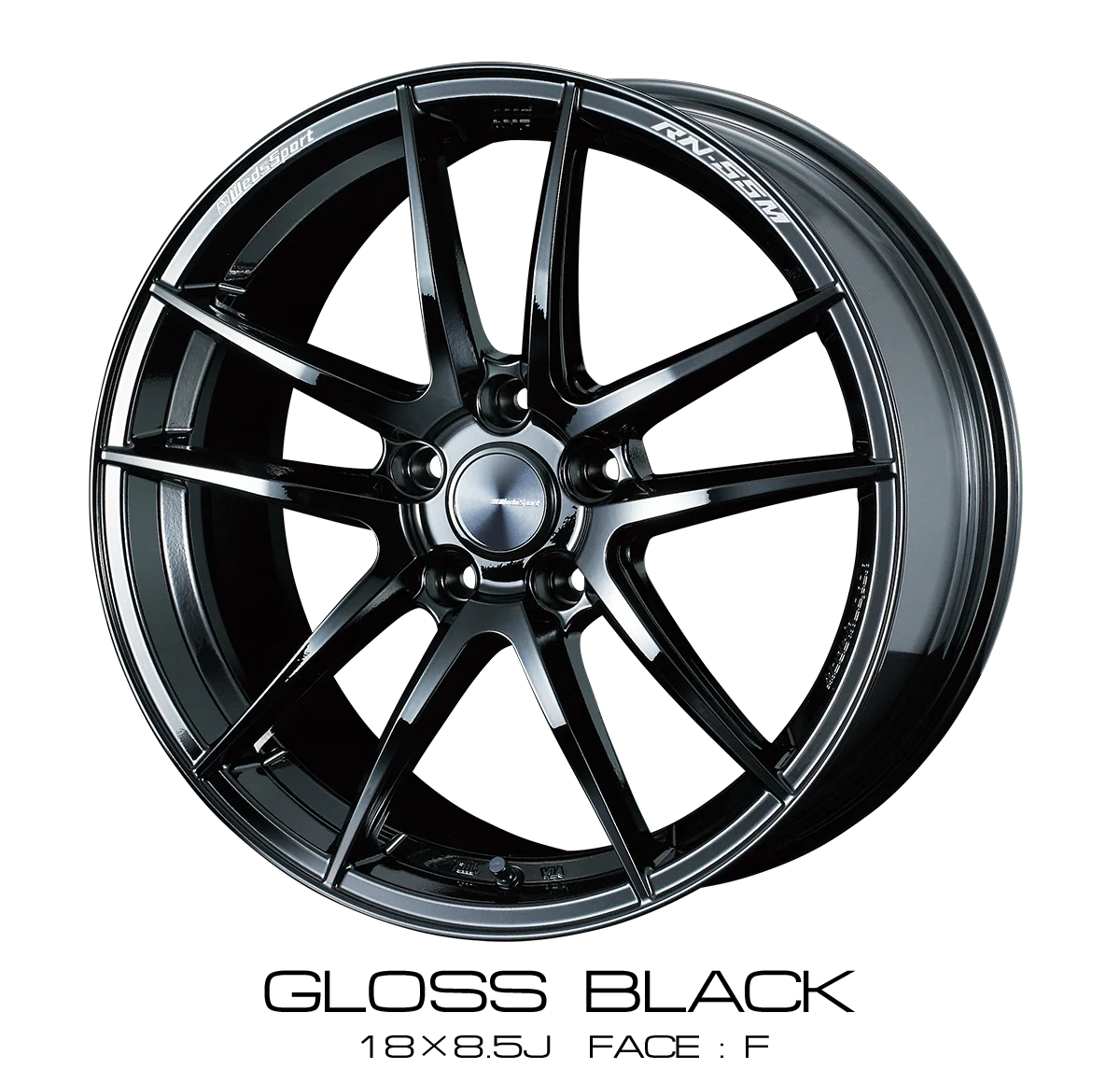 WedsSport RN-55M 18x8.5 5x100 +45mm Offset
