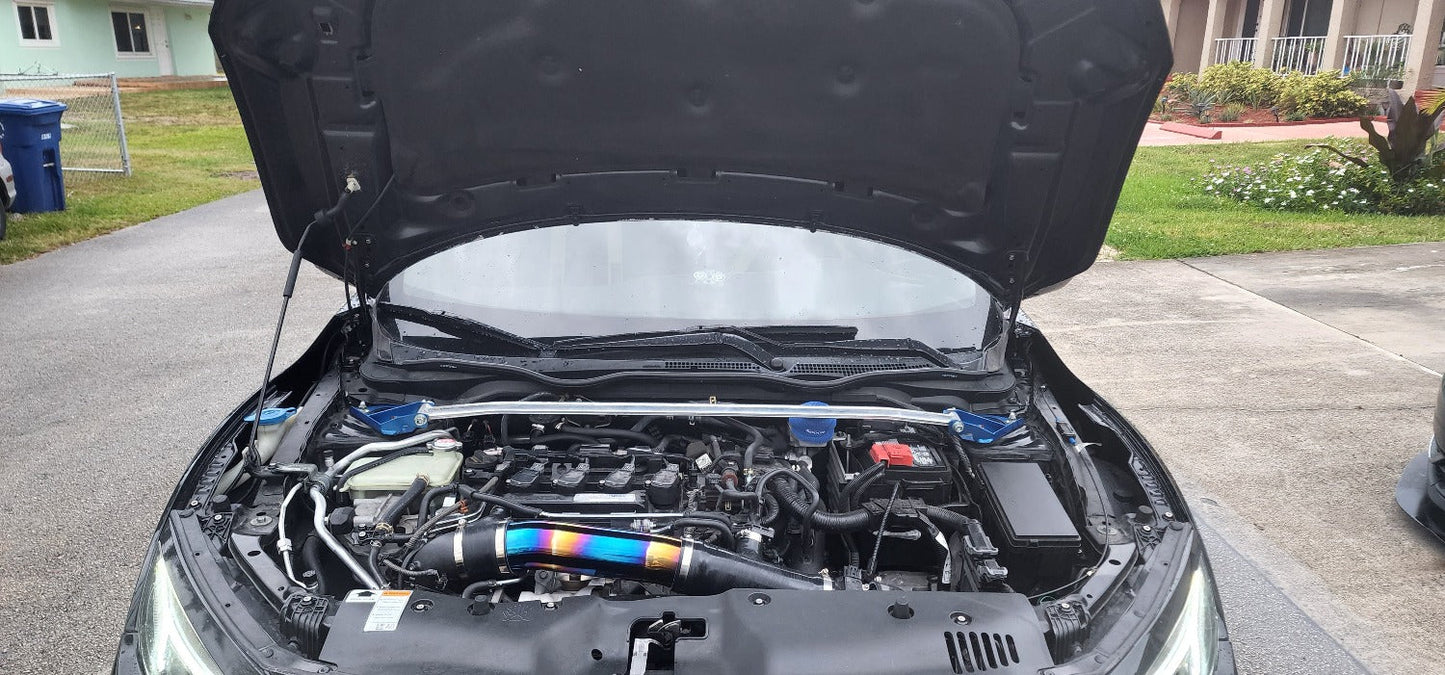 PLM Turbo Inlet Pipe Kit Stainless Burnt Blue - 2016+ FC Civic 1.5T