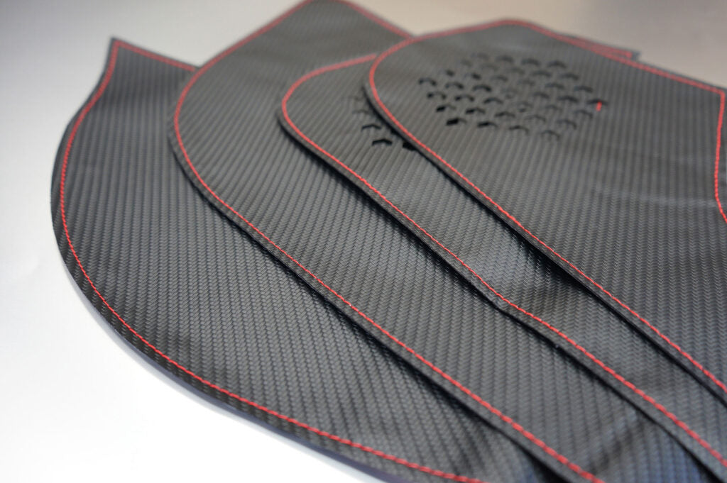 Revel 2022 GR86/BRZ GT Design Kick Panel Cover | Red Stitch- 4 Pieces | 1TR5GDCS01R