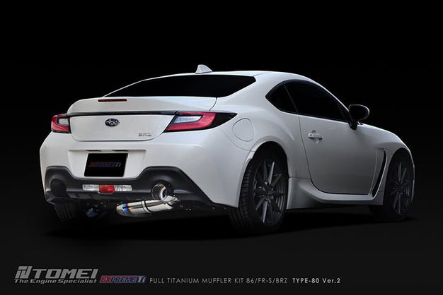 Tomei 13-23 BRZ / 13-16 FRS / 17-21 86 / 22-23 GR86 Expreme Ti Titanium Type 80 Ver. 2 Catback Exhaust | TB6090-SB05A