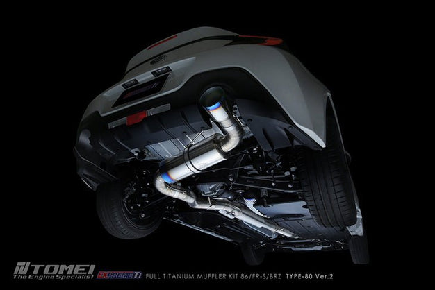 Tomei 13-23 BRZ / 13-16 FRS / 17-21 86 / 22-23 GR86 Expreme Ti Titanium Type 80 Ver. 2 Catback Exhaust | TB6090-SB05A