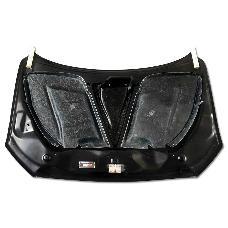 JDMuscle 2008-15 Lancer EVO X Tanso Carbon Fiber Hood w/ heat extract