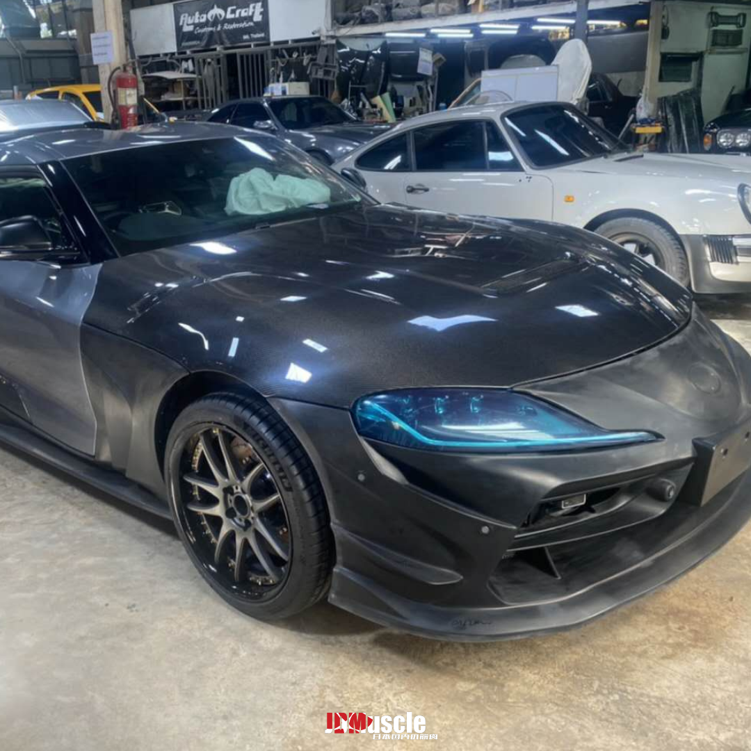 JDMuscle 2020+ Supra GR A90/A91 Tanso Carbon Fiber Hood V1