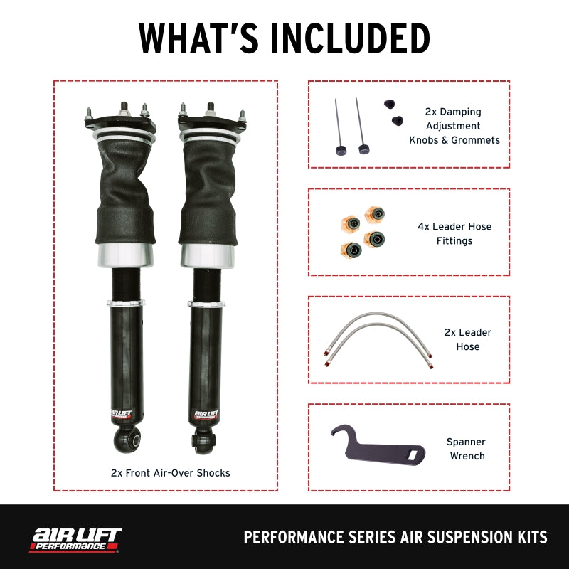 Air Lift Performance 14-24 Infiniti Q50 Air Suspension Front Kit