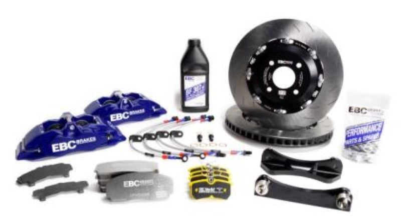 EBC Racing Blue Apollo-4 Calipers 355mm Rotors Front Big Brake Kit/ 22+