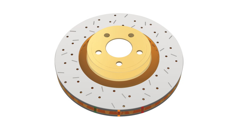 DBA 02-06 WRX / 98-07 Impreza 2.5L RS Rear Drilled & Slotted 4000 Series Rotor