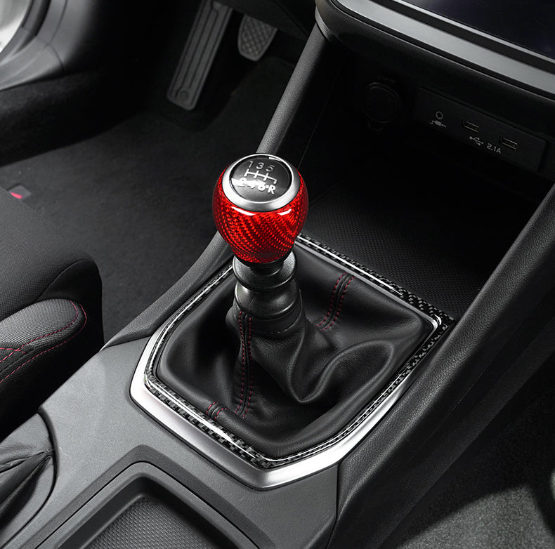 JDMuscle 2022-23 WRX Tanso Dry Carbon Fiber Shift Knob Surround Cover