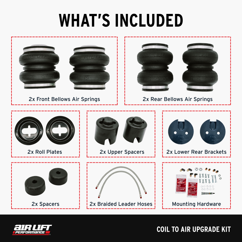Air Lift 20-24 Toyota GR Supra / 19-24 BMW Z4 (G29) Coil to Air Upgrade Kit