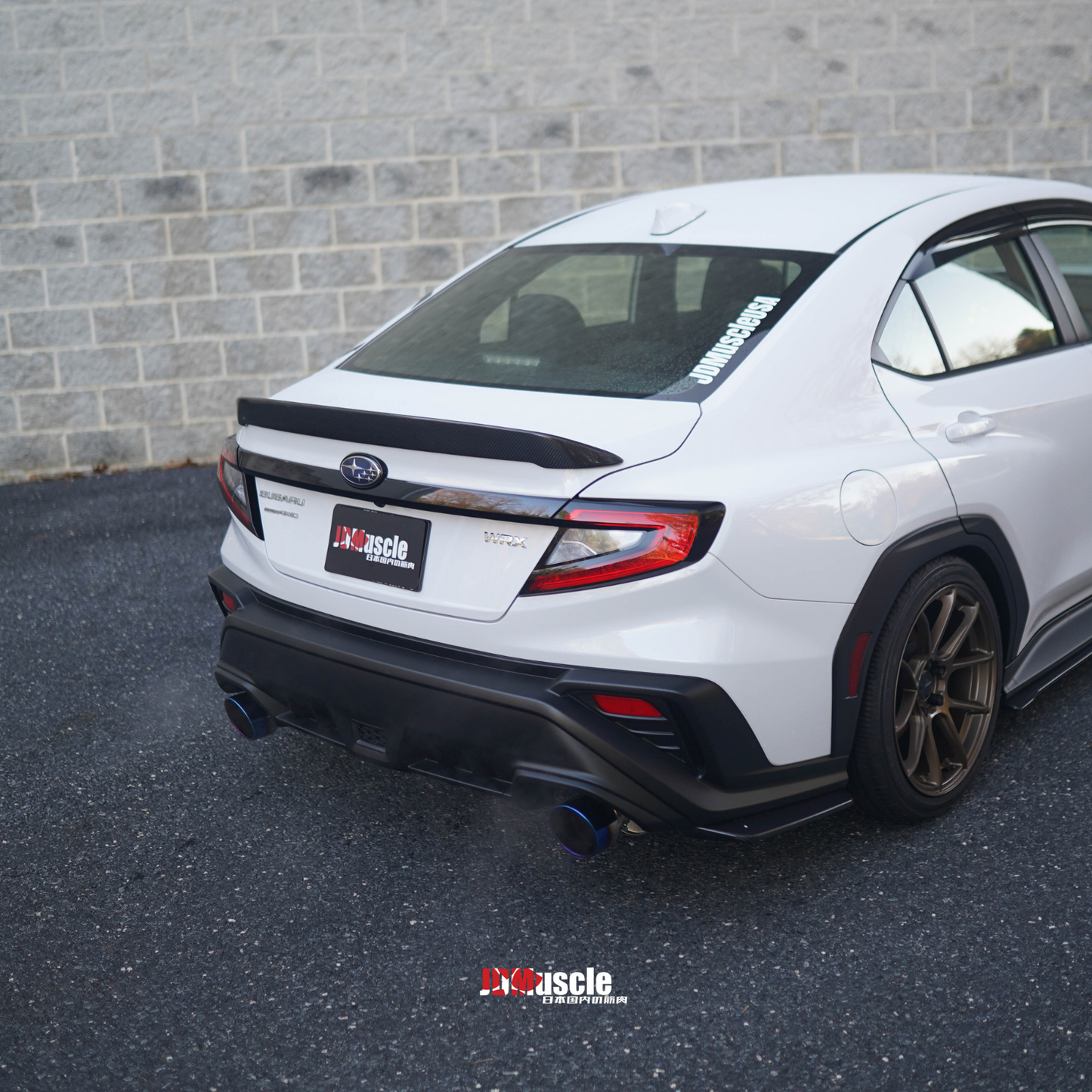 JDMuscle 22-25 WRX Tanso Carbon Fiber Duck Bill V1