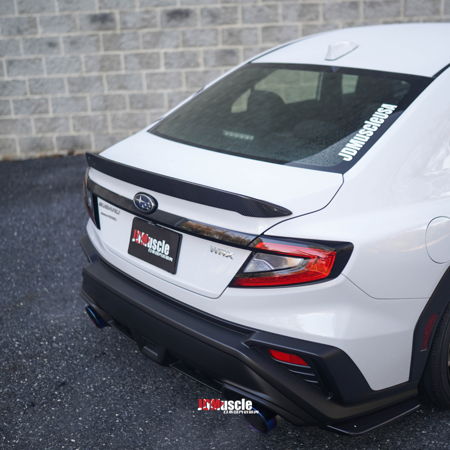 JDMuscle 22-25 WRX Tanso Carbon Fiber Duck Bill V1