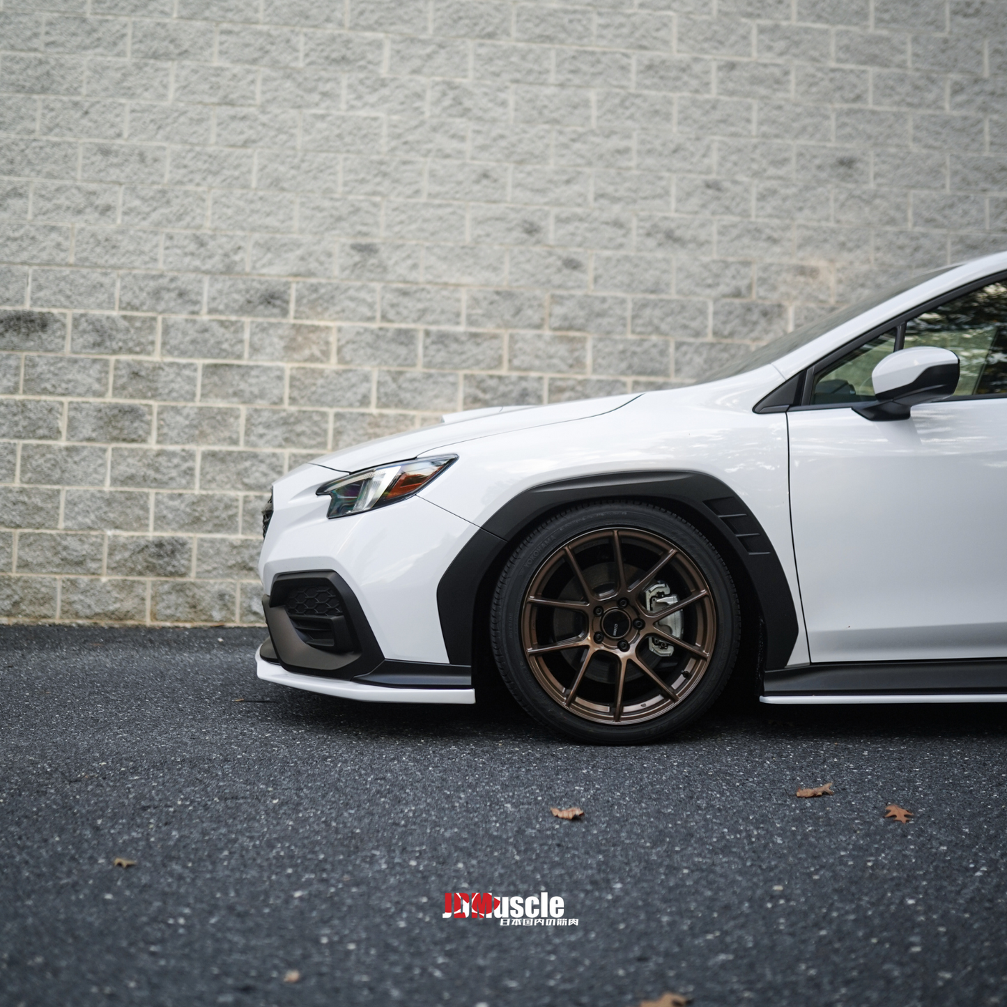 JDMuscle 22-25 WRX Front Lip | OE+ Style Paint Matched / Gloss Black