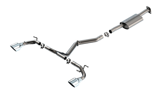 Borla 22-23 Subaru BRZ/Toyota GR86 2.4L RWD AT/MT S-Type Catback Exhaust - Polished Tips