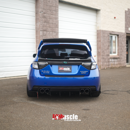 JDMuscle 08-14 WRX/STI VS Style Spoiler ABS / Paint Matched / Partial Carbon Fiber w/ Brake Lights