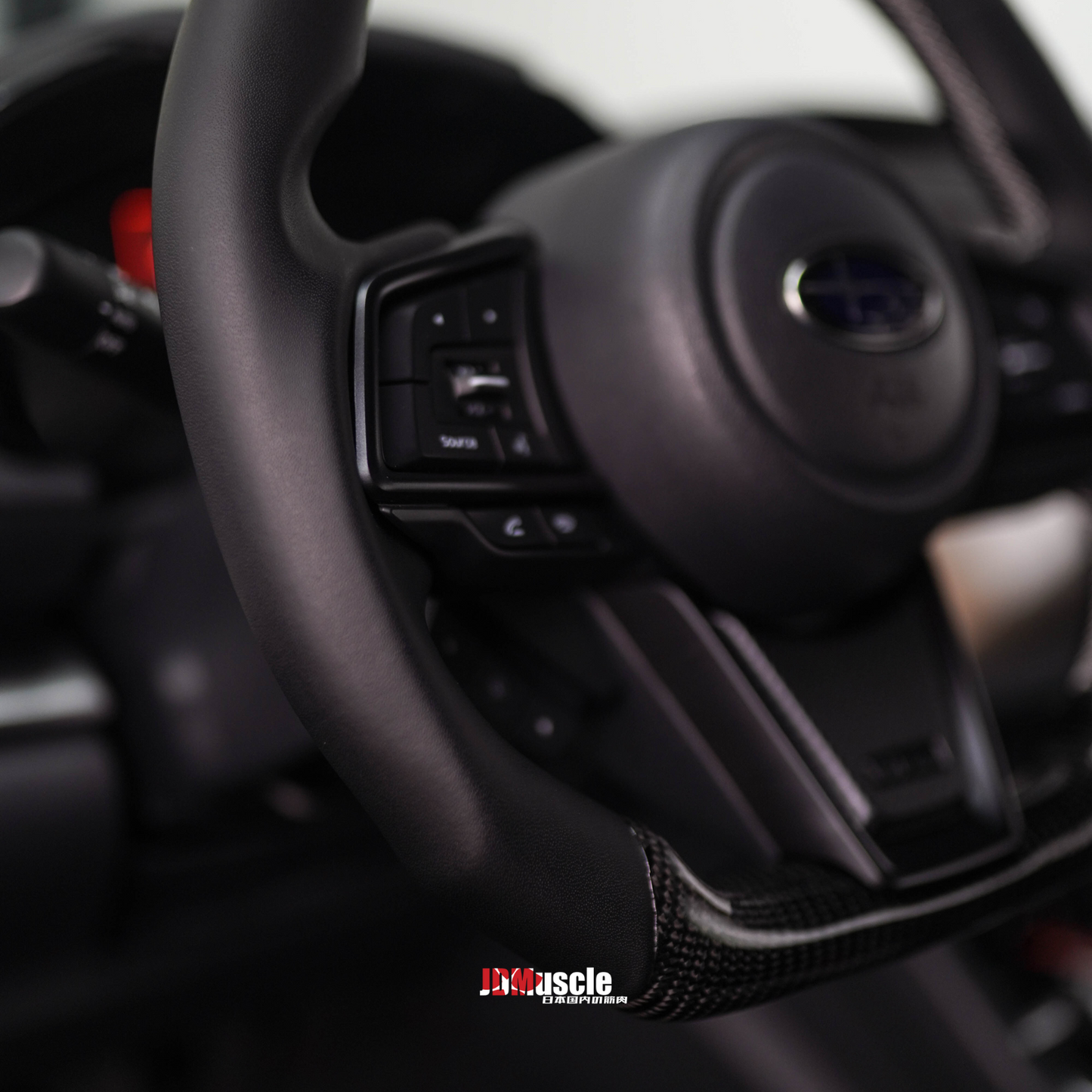 JDMuscle 22-25 WRX Custom Steering Wheel compatible w/ MT and CVT | Carbon Fiber / Painted / Alcantara / Leather / Forged / Honey Comb / LED