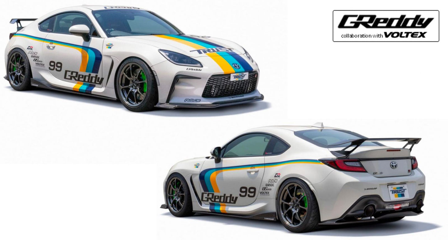 GReddy 2022 BRZ/GR86 X Voltex Fiberglass Rear Under Spoiler Matte Black | 17510236