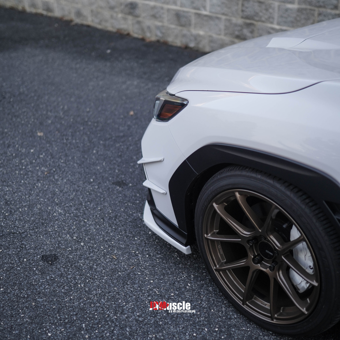 JDMuscle 22-25 WRX Canards V1 - ABS / Paint Matched / Gloss Black
