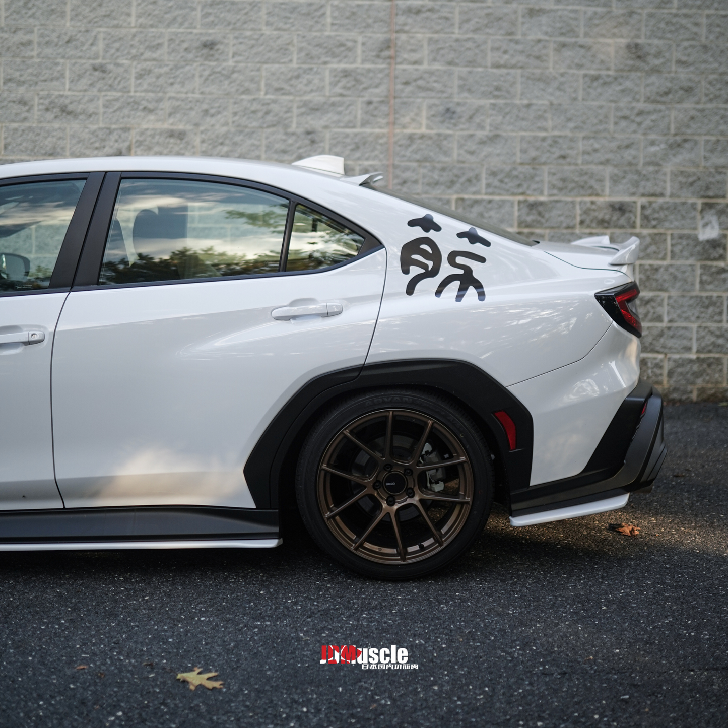 JDMuscle 2022-23 WRX Roof Spoiler V1 - Paint Matched / Gloss Black / ABS | JDM-WRX22-ROS-V1